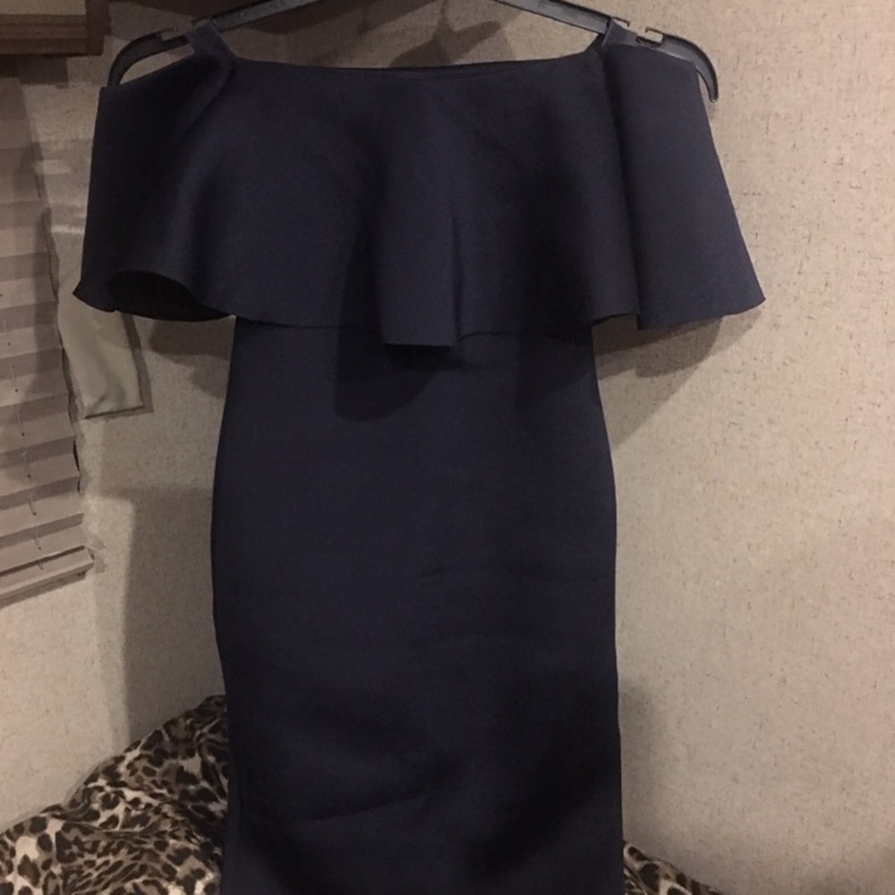 Navy blue scuba dress